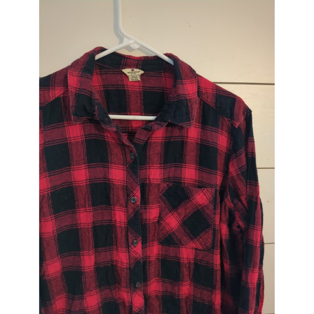 Vintage woolrich XXL red plaid flannel button down fall winter core